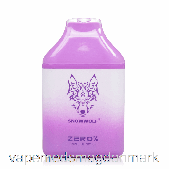 Vape Uden Nikotin Snowwolf Zero 5500 0% Nikotinfri Engangs Triple Berry Ice